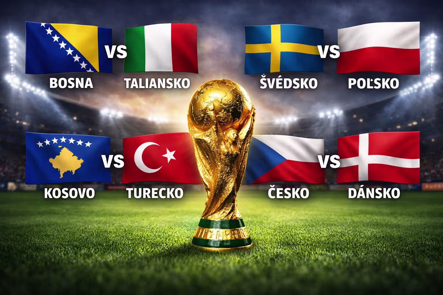MS 2026 kvalifikácia Európa: Výsledky play-off finále dnes